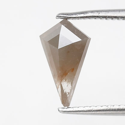 0.97 CT Kite Shape Natural Gray Diamond, Conflict Free Loose Rustic Diamond For Kite Pendant