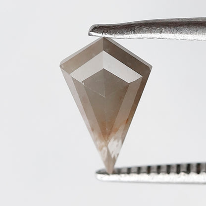 0.97 CT Kite Shape Natural Gray Diamond, Conflict Free Loose Rustic Diamond For Kite Pendant