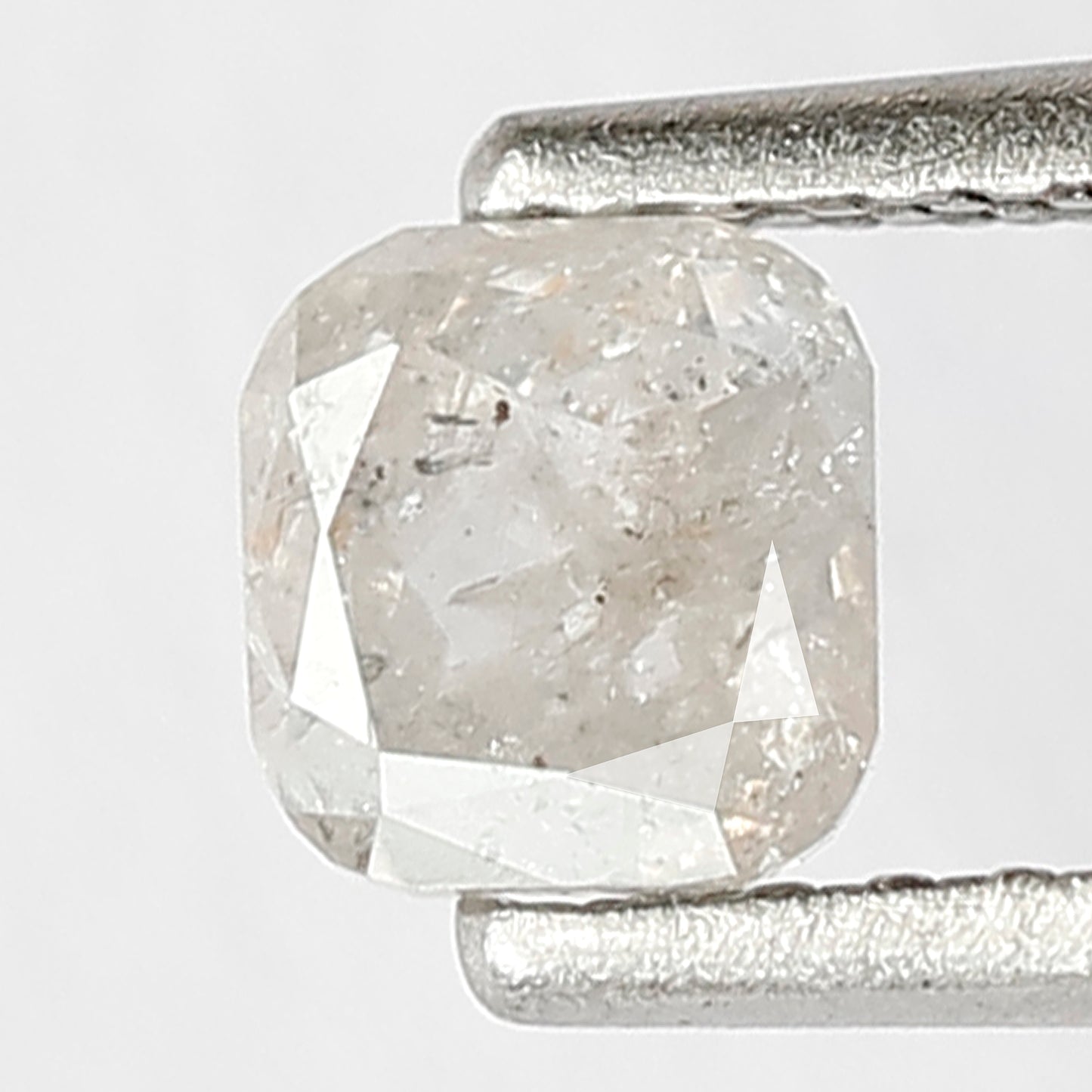 0.51 CT Salt and Pepper Cushion Shape Diamond Loose Natural  4.6 MM White Color Diamond For Custom Made wedding Jewelry