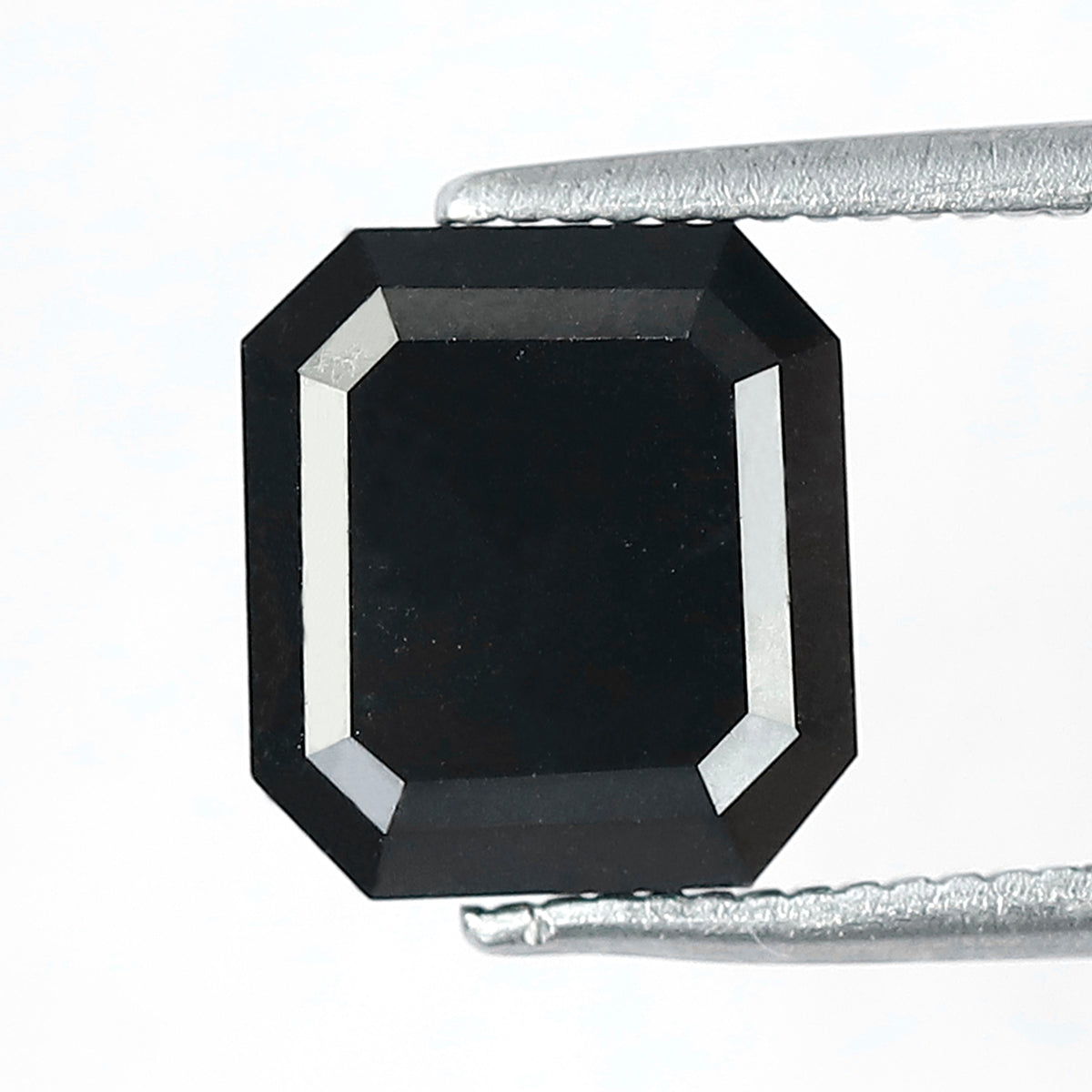 3.13 Carat Emerald Cut Natural Black Diamond | Conflict Free Treated Loose Diamond | Engagement & Proposal Ring