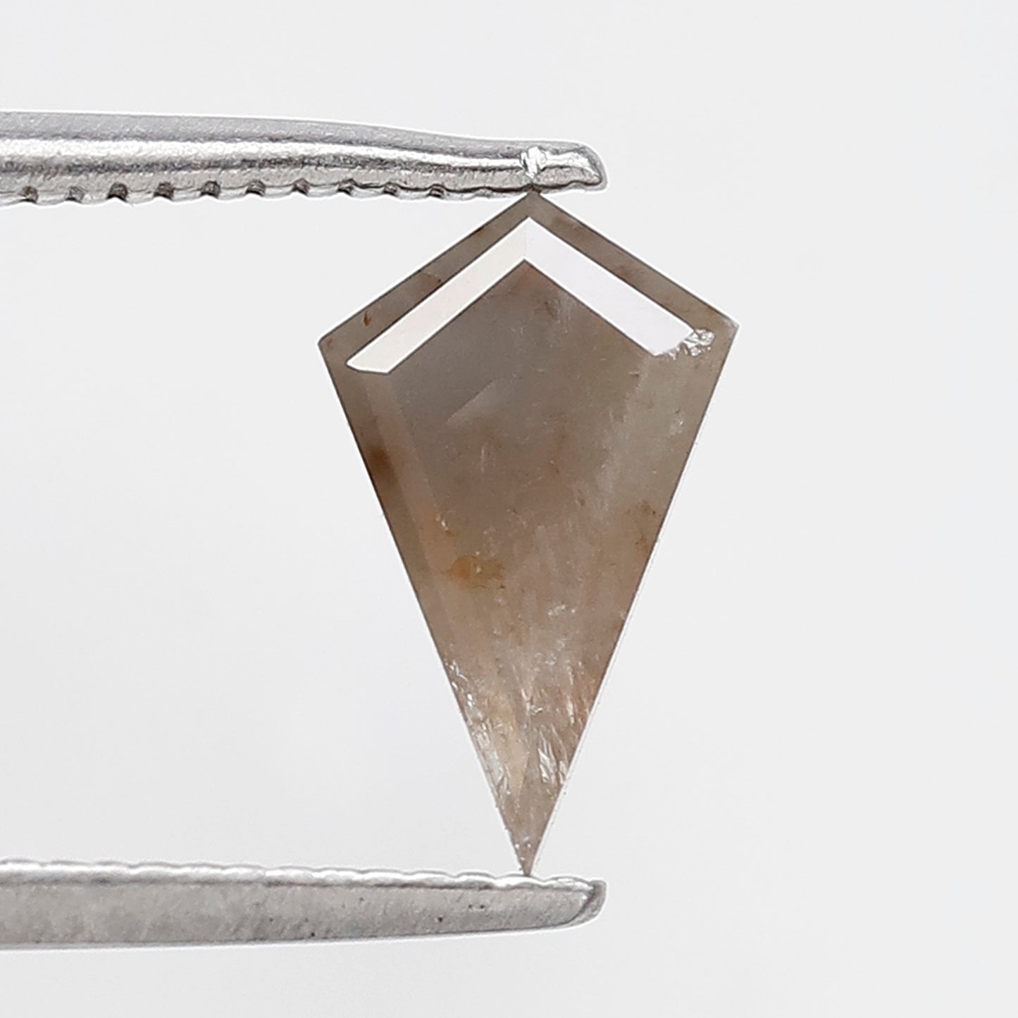 0.97 CT Kite Shape Natural Gray Diamond, Conflict Free Loose Rustic Diamond For Kite Pendant