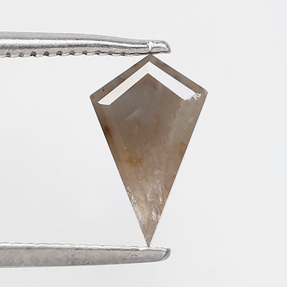 0.97 CT Kite Shape Natural Gray Diamond, Conflict Free Loose Rustic Diamond For Kite Pendant