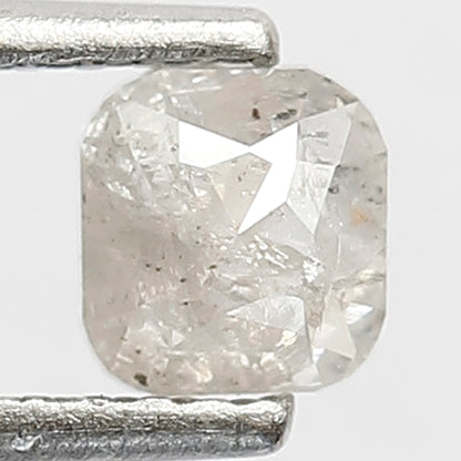 0.51 CT Salt and Pepper Cushion Shape Diamond Loose Natural  4.6 MM White Color Diamond For Custom Made wedding Jewelry