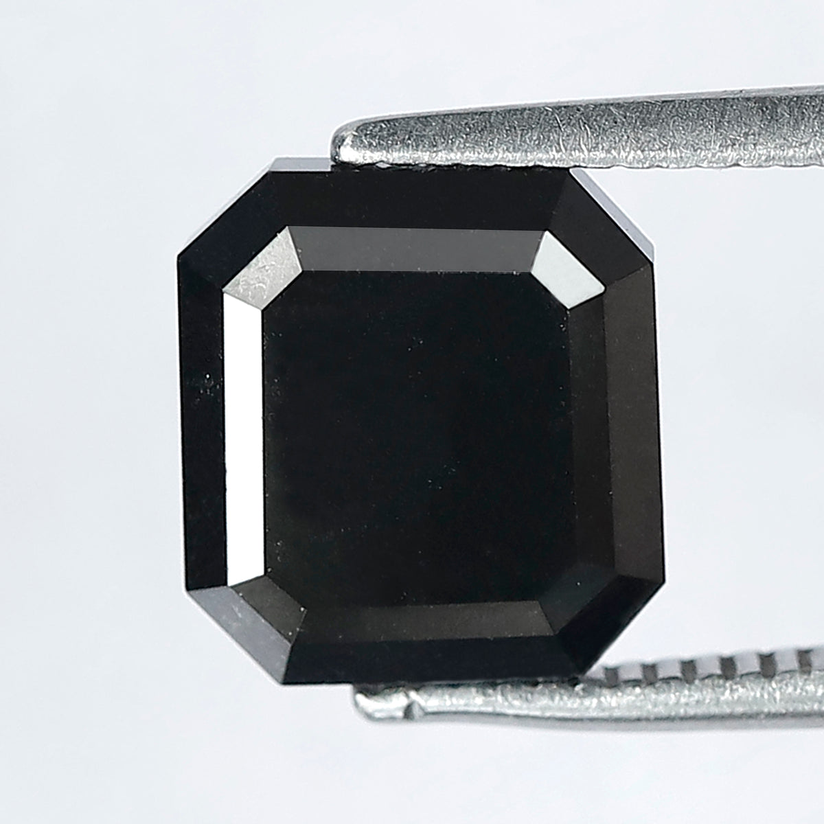 3.13 Carat Emerald Cut Natural Black Diamond | Conflict Free Treated Loose Diamond | Engagement & Proposal Ring