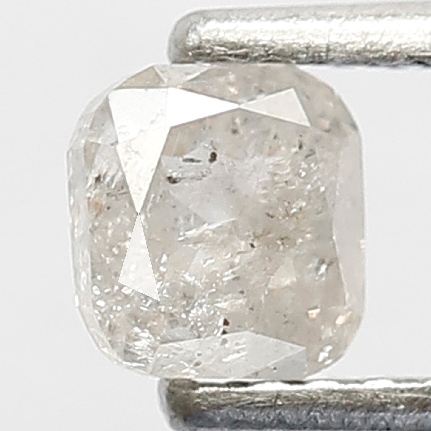 0.51 CT Salt and Pepper Cushion Shape Diamond Loose Natural  4.6 MM White Color Diamond For Custom Made wedding Jewelry