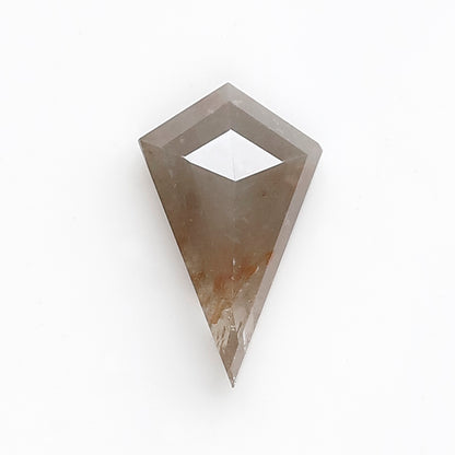 0.97 CT Kite Shape Natural Gray Diamond, Conflict Free Loose Rustic Diamond For Kite Pendant