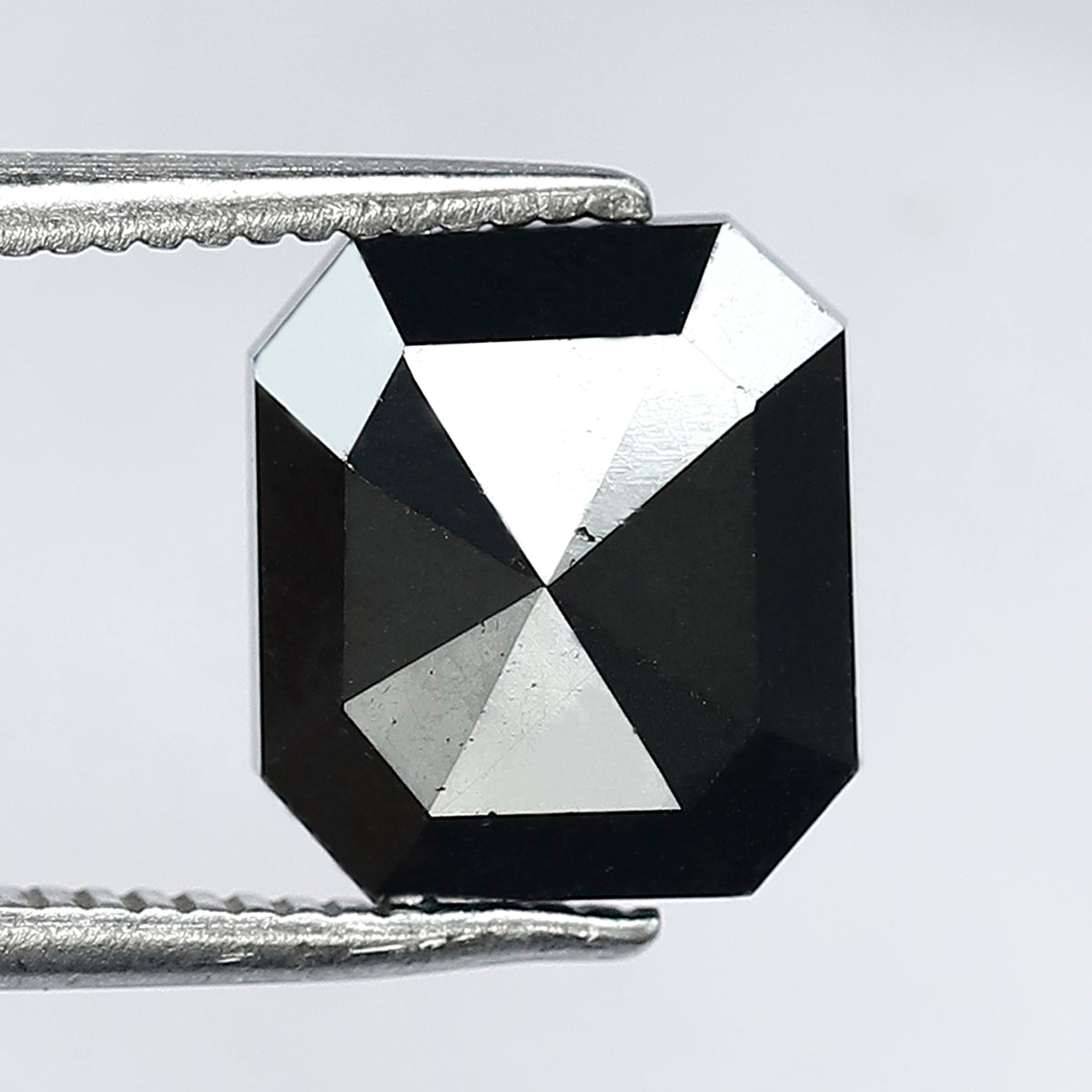 3.13 Carat Emerald Cut Natural Black Diamond | Conflict Free Treated Loose Diamond | Engagement & Proposal Ring