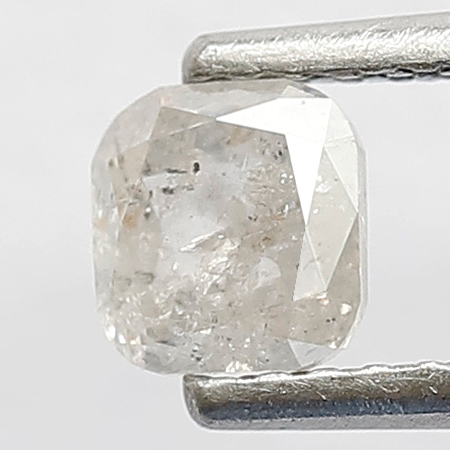 0.51 CT Salt and Pepper Cushion Shape Diamond Loose Natural  4.6 MM White Color Diamond For Custom Made wedding Jewelry