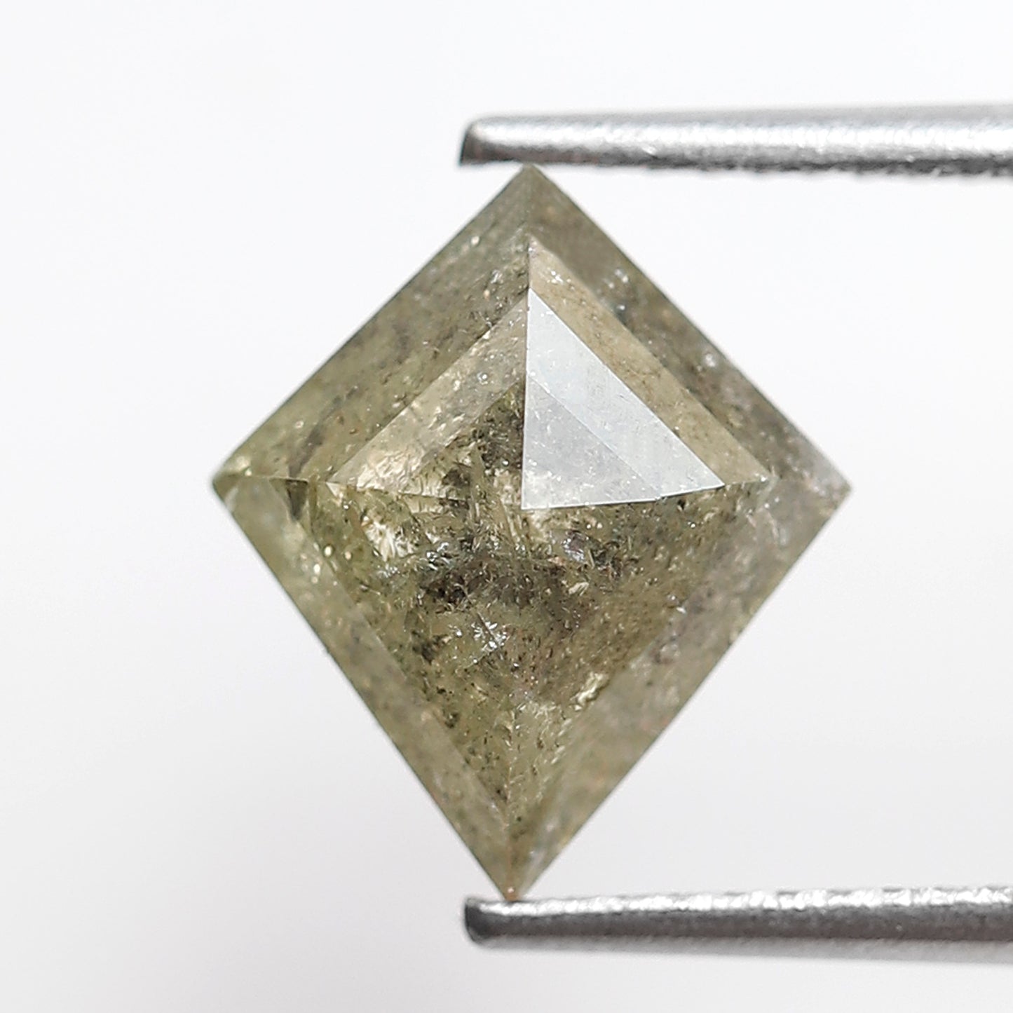 2.69 CT Natural Kite Shape Loose Diamond, 11.30 mm Translucent Greenish Diamond For Making Kite Pendant