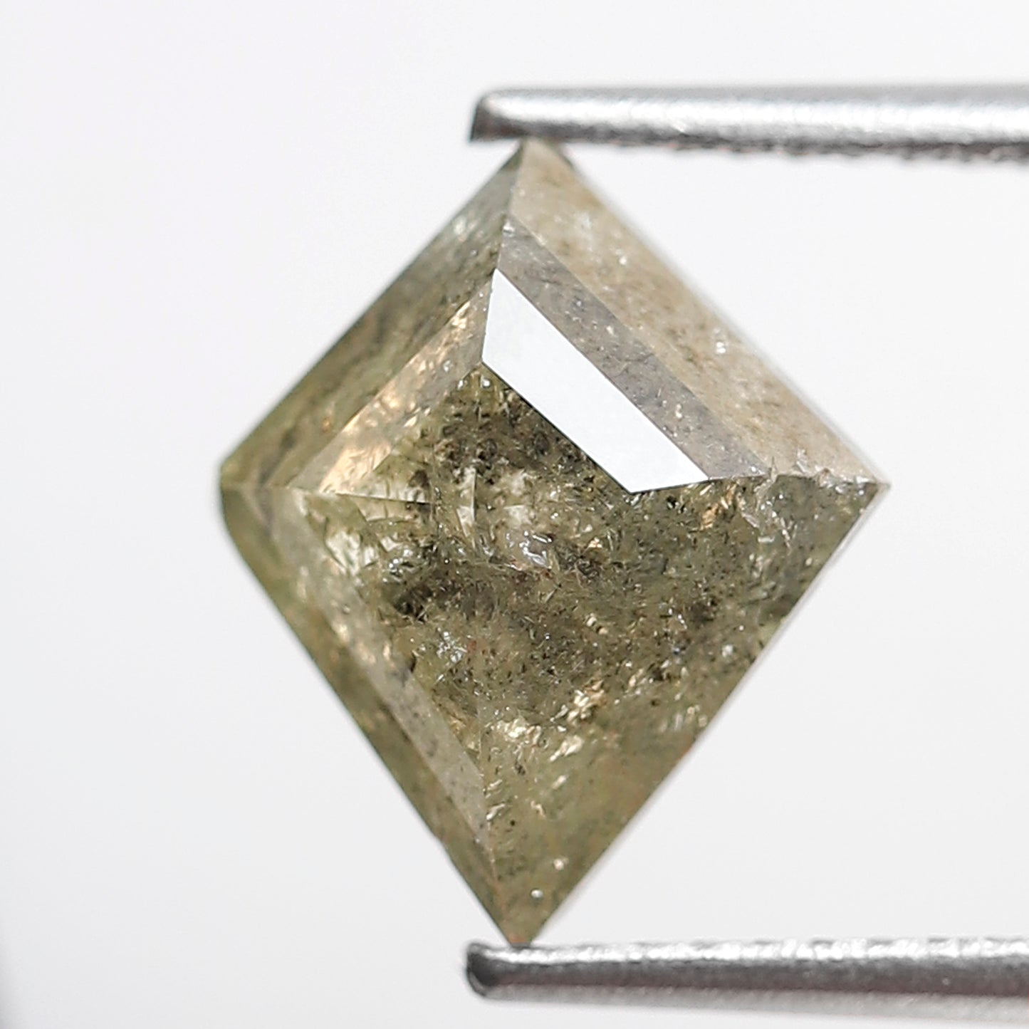2.69 CT Natural Kite Shape Loose Diamond, 11.30 mm Translucent Greenish Diamond For Making Kite Pendant