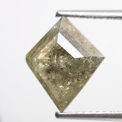 2.69 CT Natural Kite Shape Loose Diamond, 11.30 mm Translucent Greenish Diamond For Making Kite Pendant