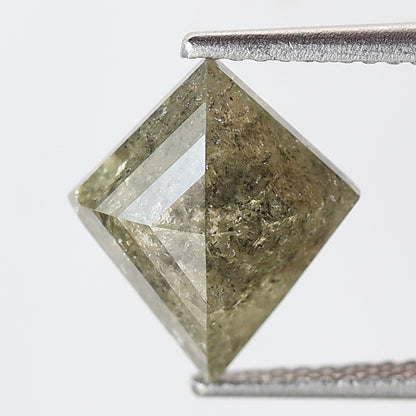 2.69 CT Natural Kite Shape Loose Diamond, 11.30 mm Translucent Greenish Diamond For Making Kite Pendant