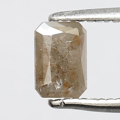 0.62 CT Emerald Cut Diamond, 5.50 MM Rustic Diamond, Natural white Diamond, Loose Diamond for her gift