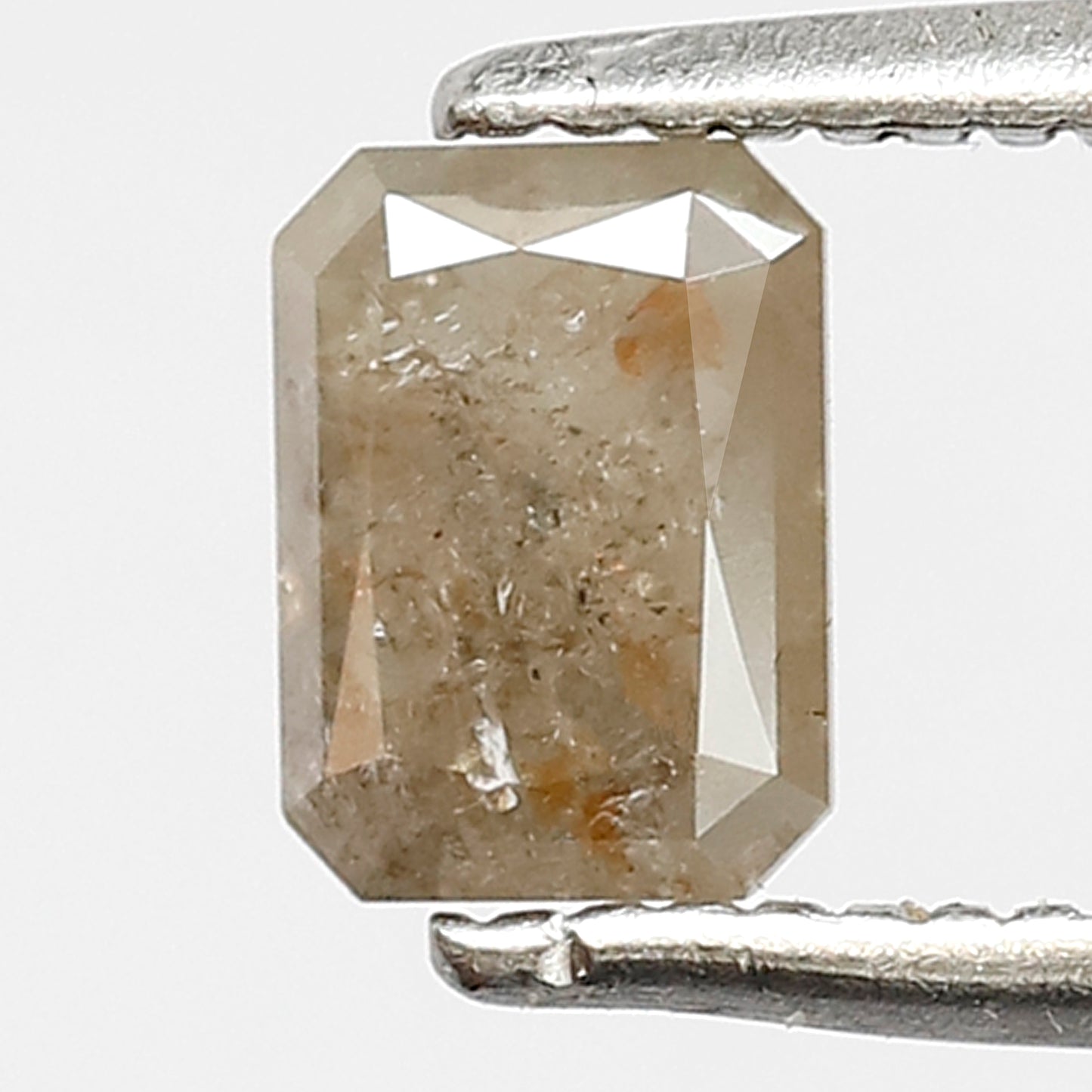 0.62 CT Emerald Cut Diamond, 5.50 MM Rustic Diamond, Natural white Diamond, Loose Diamond for her gift