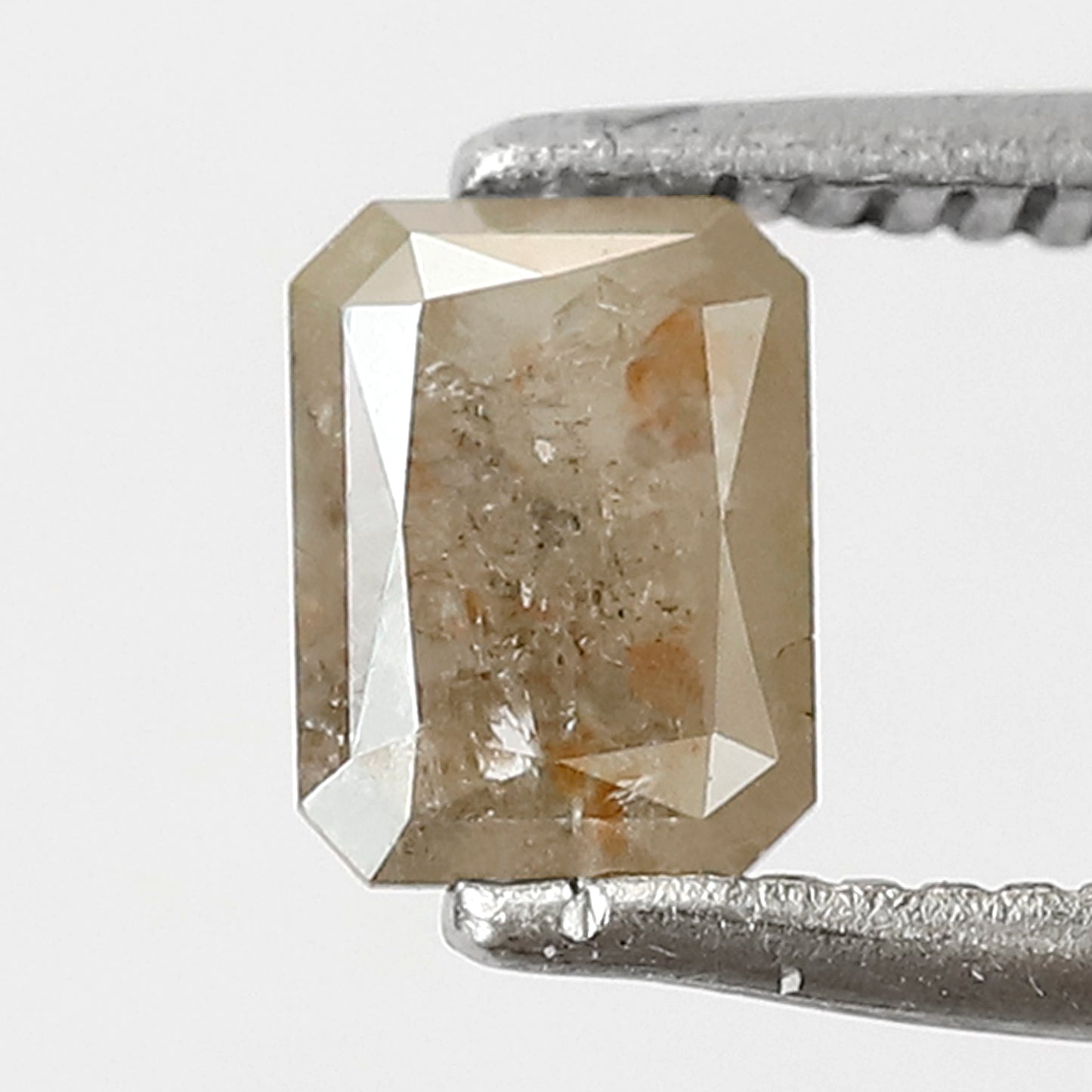0.62 CT Emerald Cut Diamond, 5.50 MM Rustic Diamond, Natural white Diamond, Loose Diamond for her gift