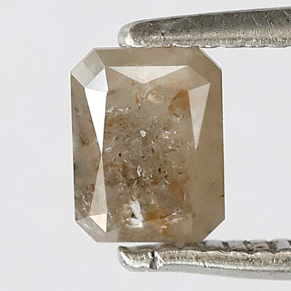 0.62 CT Emerald Cut Diamond, 5.50 MM Rustic Diamond, Natural white Diamond, Loose Diamond for her gift