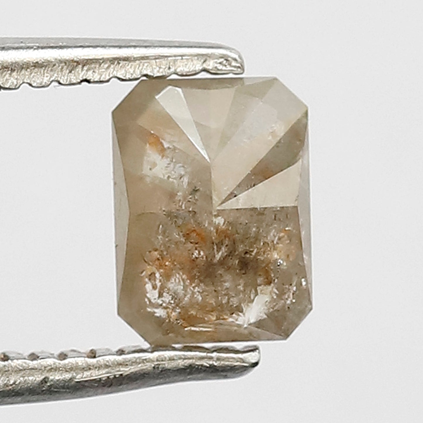 0.62 CT Emerald Cut Diamond, 5.50 MM Rustic Diamond, Natural white Diamond, Loose Diamond for her gift