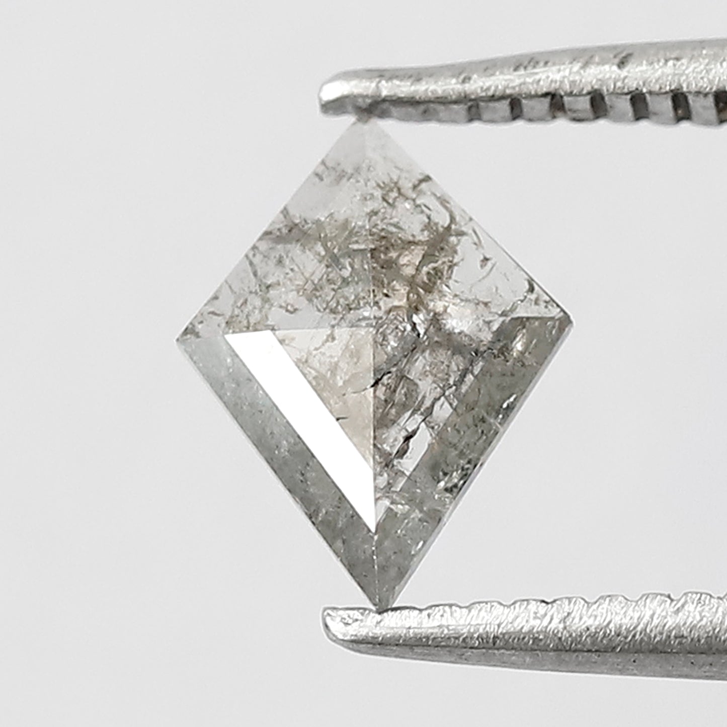 0.38 CT 7.80 MM Kite Shape Natural Loose Salt And Pepper Diamond Black Grey Color Diamond for ring