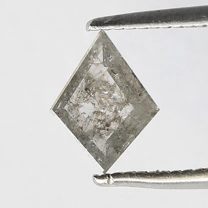 0.38 CT 7.80 MM Kite Shape Natural Loose Salt And Pepper Diamond Black Grey Color Diamond for ring