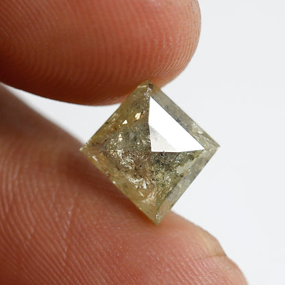 2.79 Ct Kite Shape Rustic Diamond, Translucent Yellow Natural Diamond, Conflict Free Loose Diamond for Engagement Ring