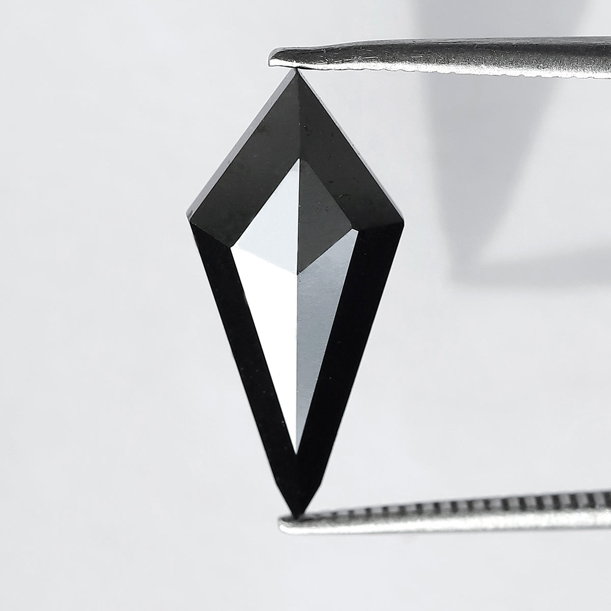 3.23 Ct Kite Shape Black Diamond | Natural Earth Mined Treated Loose Diamond | 17.20 mm Custom Pendant Stone