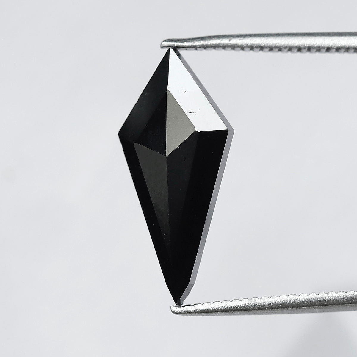 3.23 Ct Kite Shape Black Diamond | Natural Earth Mined Treated Loose Diamond | 17.20 mm Custom Pendant Stone