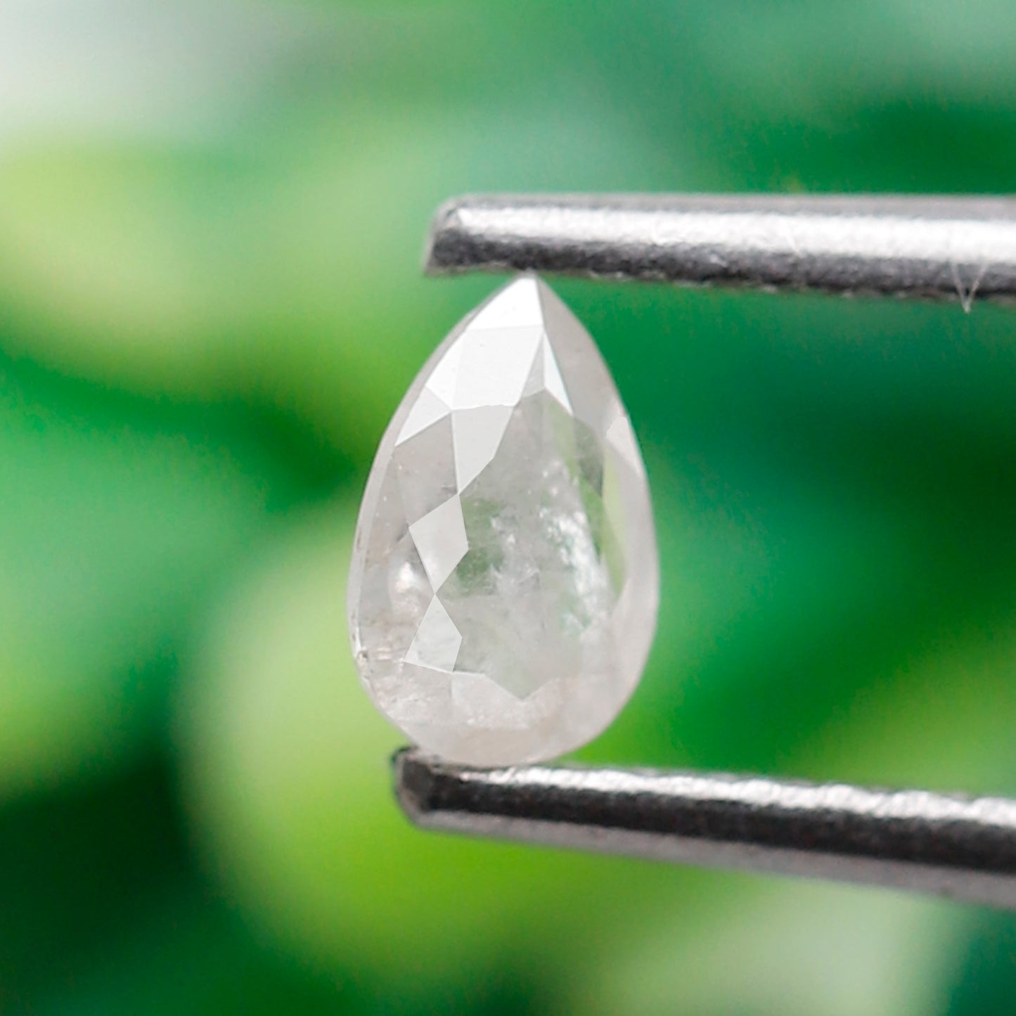 0.19 CT Misty White Pear Shape Natural Diamond, 5.10 mm Ethically Sourced Loose Diamond For Pear Engagement Ring