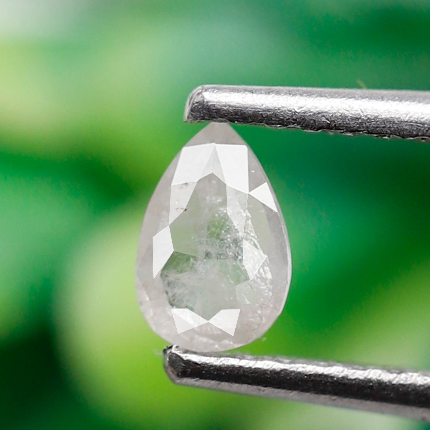 0.19 CT Misty White Pear Shape Natural Diamond, 5.10 mm Ethically Sourced Loose Diamond For Pear Engagement Ring