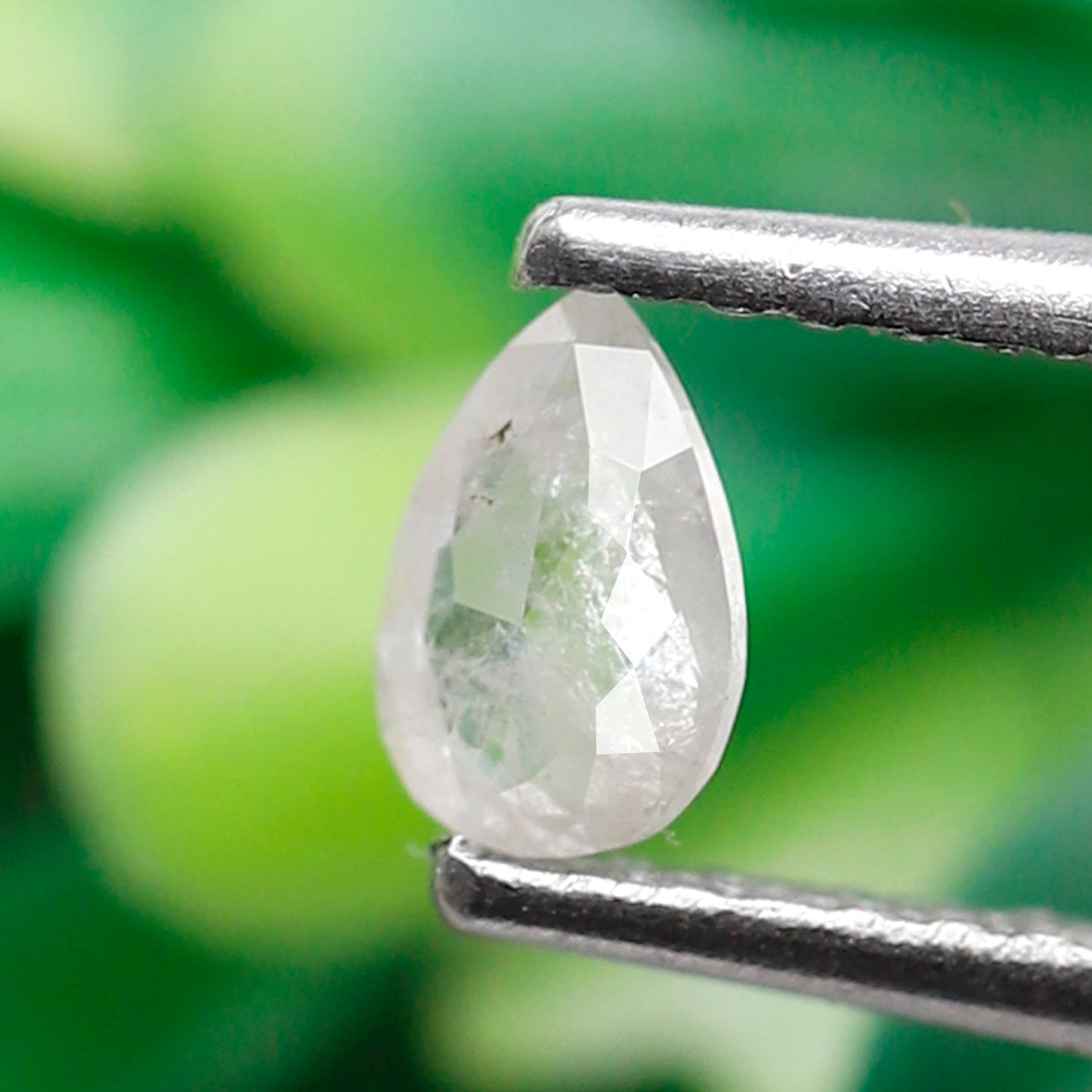 0.19 CT Misty White Pear Shape Natural Diamond, 5.10 mm Ethically Sourced Loose Diamond For Pear Engagement Ring