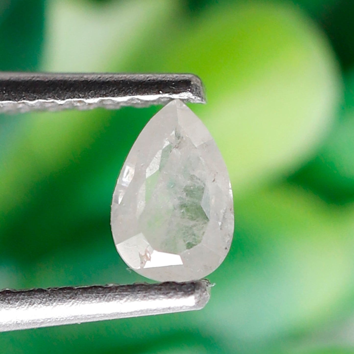 0.19 CT Misty White Pear Shape Natural Diamond, 5.10 mm Ethically Sourced Loose Diamond For Pear Engagement Ring