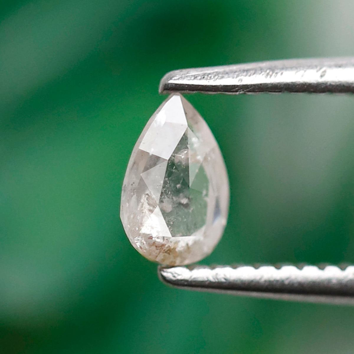 Pear Cut 0.20 CT Salt and Pepper Diamond, Natural White Translucent Loose Earth Mined Diamond for Unique Ring Gift