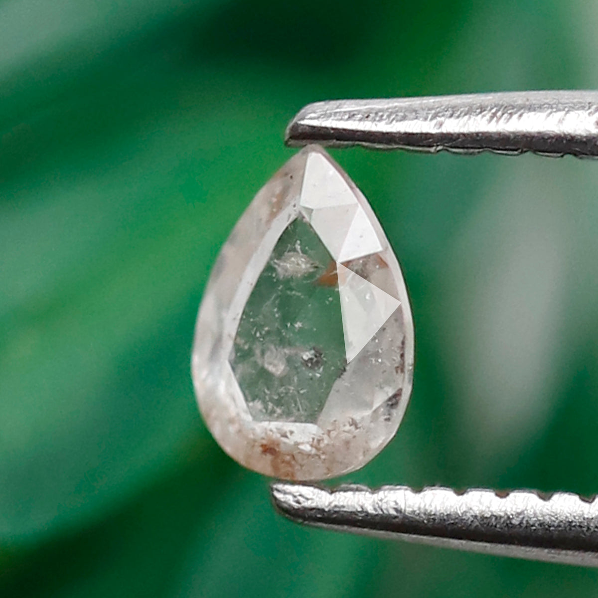 Pear Cut 0.20 CT Salt and Pepper Diamond, Natural White Translucent Loose Earth Mined Diamond for Unique Ring Gift