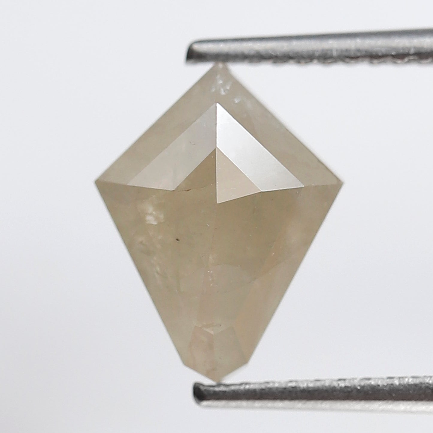 Natural Kite Shape 2.25 CT Loose Diamond, Natural Misty White Ethical Rustic Diamond For Custom Pendant and Ring