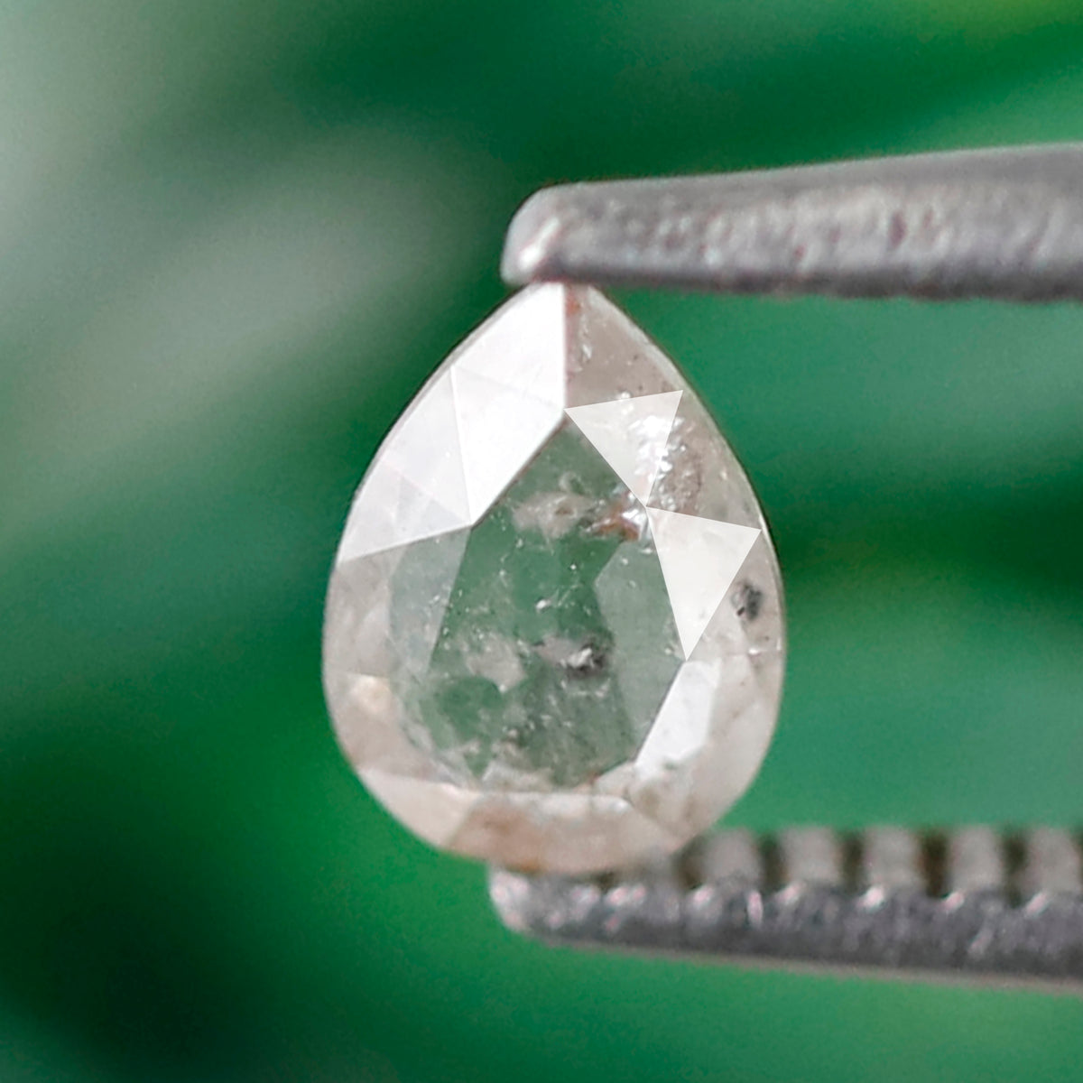 Pear Cut 0.20 CT Salt and Pepper Diamond, Natural White Translucent Loose Earth Mined Diamond for Unique Ring Gift