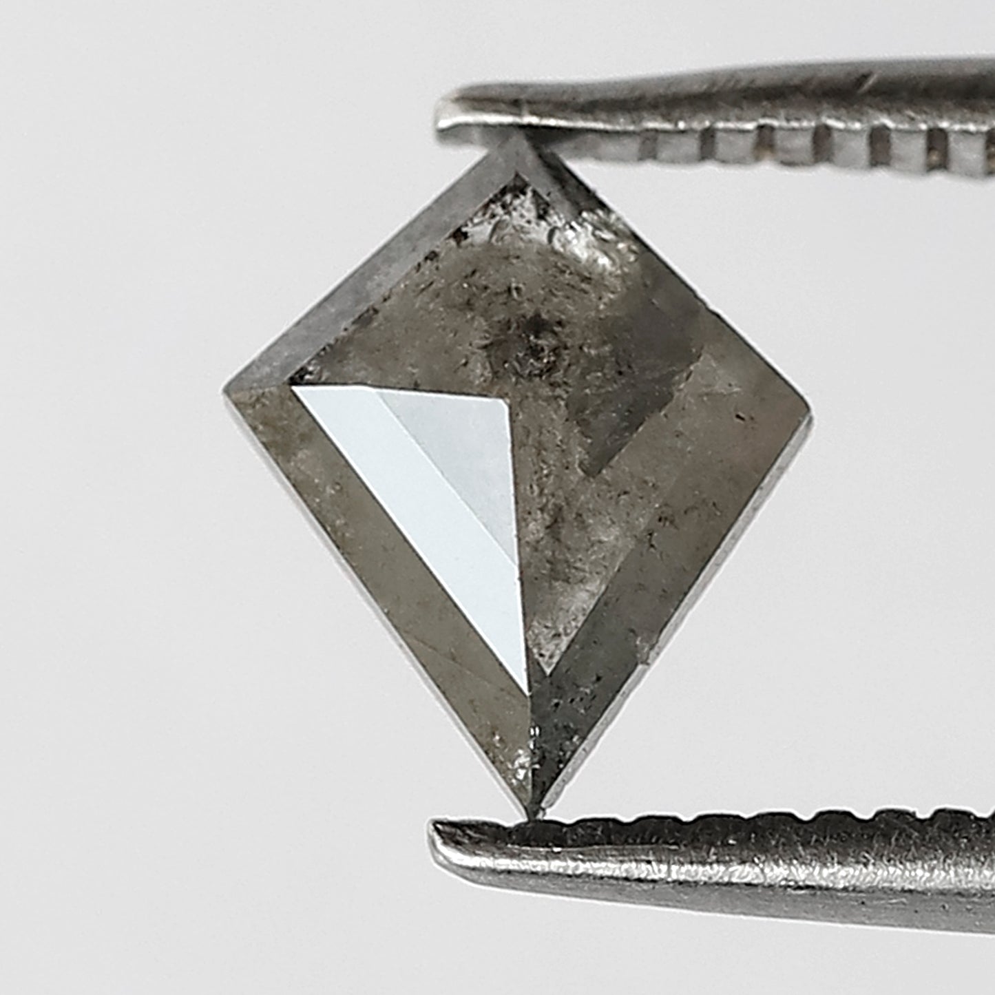 0.74 CT Kite shape natural loose diamond 7.60 MM salt and pepper gray-black color diamond for making jewelry