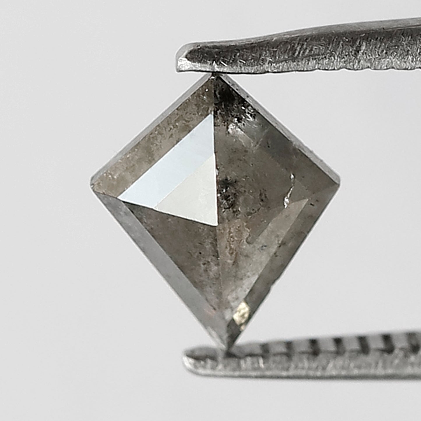 0.74 CT Kite shape natural loose diamond 7.60 MM salt and pepper gray-black color diamond for making jewelry