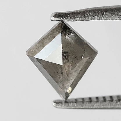 0.74 CT Kite shape natural loose diamond 7.60 MM salt and pepper gray-black color diamond for making jewelry