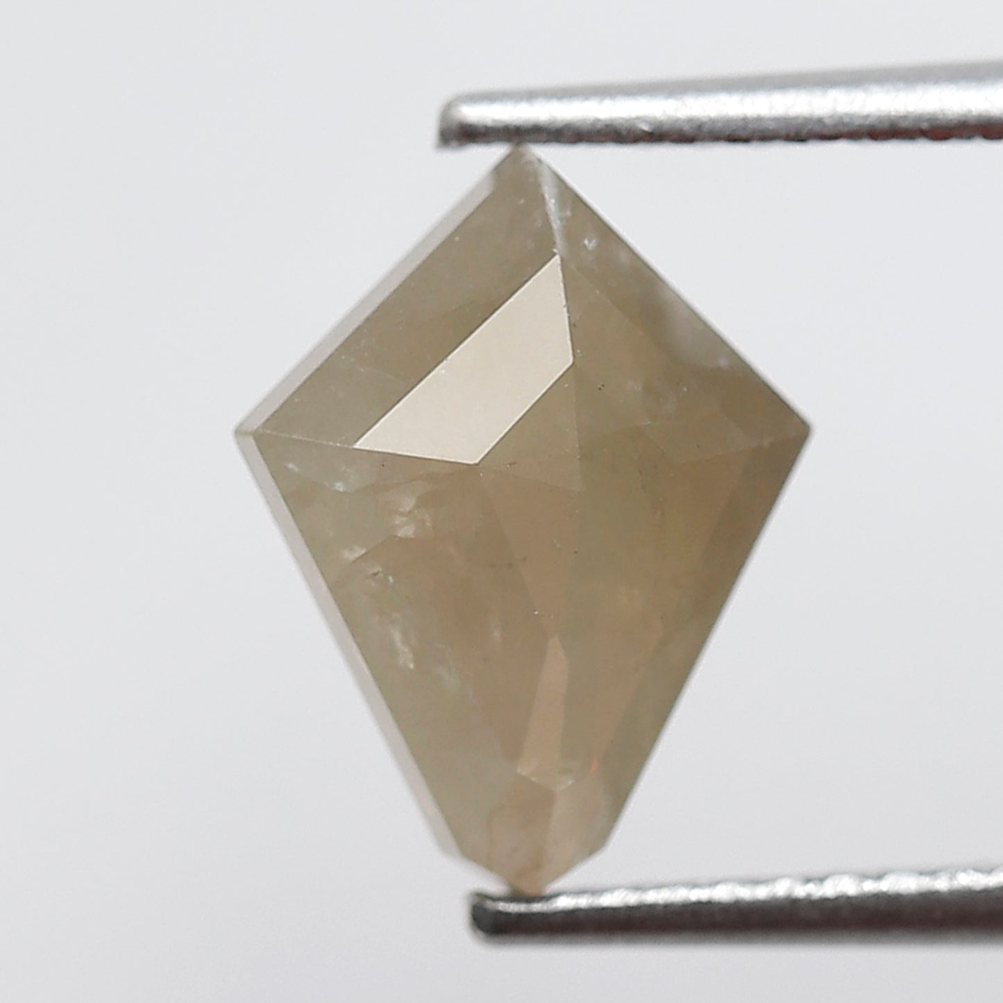 Natural Kite Shape 2.25 CT Loose Diamond, Natural Misty White Ethical Rustic Diamond For Custom Pendant and Ring