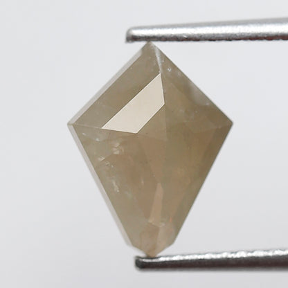 Natural Kite Shape 2.25 CT Loose Diamond, Natural Misty White Ethical Rustic Diamond For Custom Pendant and Ring