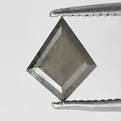 0.74 CT Kite shape natural loose diamond 7.60 MM salt and pepper gray-black color diamond for making jewelry