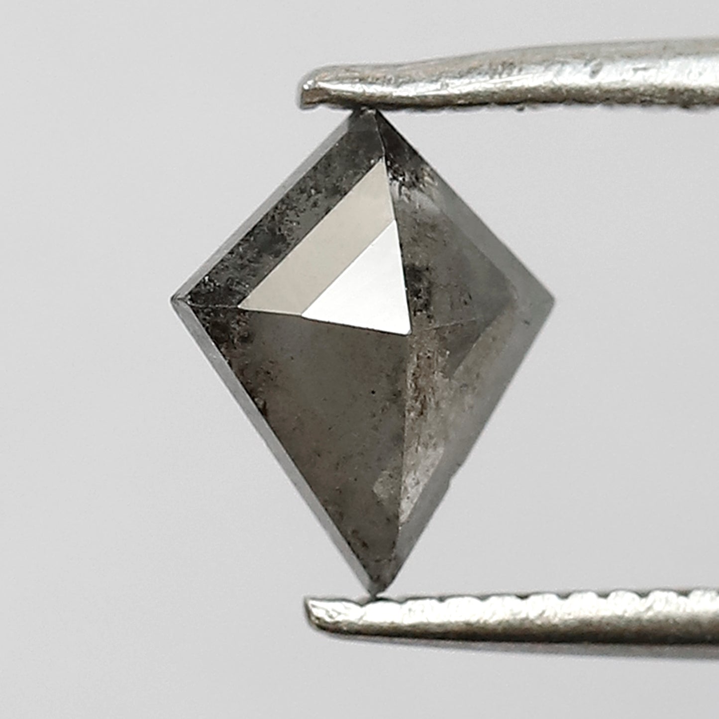 0.74 CT Kite shape natural loose diamond 7.60 MM salt and pepper gray-black color diamond for making jewelry
