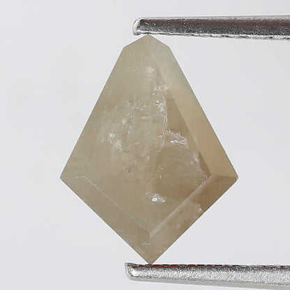 Natural Kite Shape 2.25 CT Loose Diamond, Natural Misty White Ethical Rustic Diamond For Custom Pendant and Ring