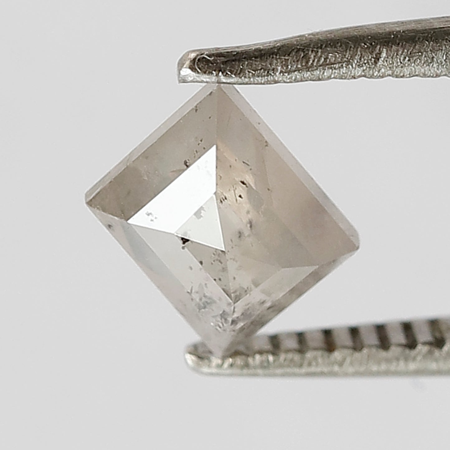 Natural loose diamond 0.75 CT Portrait shape 5 MM salt and pepper misty white diamond for making an antique ring