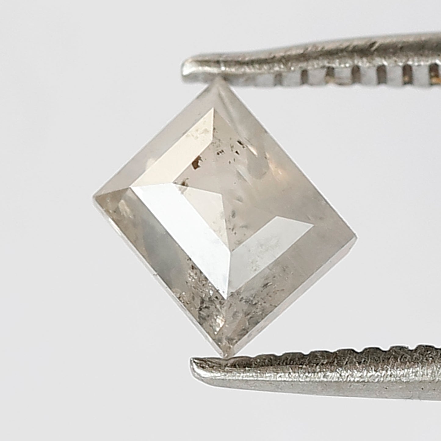 Natural loose diamond 0.75 CT Portrait shape 5 MM salt and pepper misty white diamond for making an antique ring