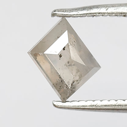 Natural loose diamond 0.75 CT Portrait shape 5 MM salt and pepper misty white diamond for making an antique ring