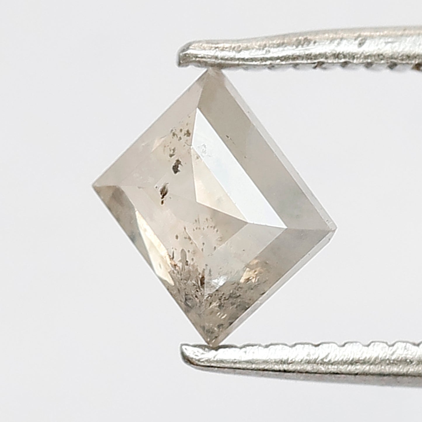 Natural loose diamond 0.75 CT Portrait shape 5 MM salt and pepper misty white diamond for making an antique ring