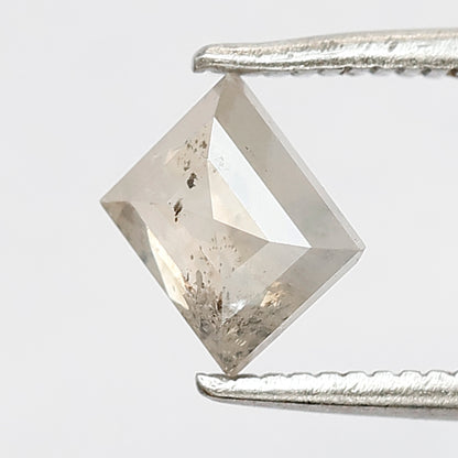 Natural loose diamond 0.75 CT Portrait shape 5 MM salt and pepper misty white diamond for making an antique ring