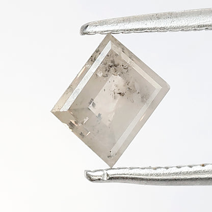 Natural loose diamond 0.75 CT Portrait shape 5 MM salt and pepper misty white diamond for making an antique ring