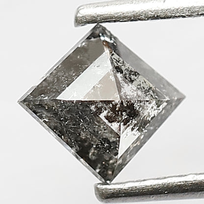 0.48 CT Kite Shape Diamond Natural Loose Ethically Sourced Grey Black Color 6.1 MM Salt and Pepper Diamond Engagement Ring