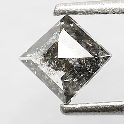 0.48 CT Kite Shape Diamond Natural Loose Ethically Sourced Grey Black Color 6.1 MM Salt and Pepper Diamond Engagement Ring